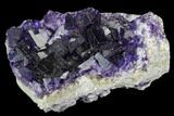 Purple Cubic Fluorite Crystal Cluster - Morocco #108698-1